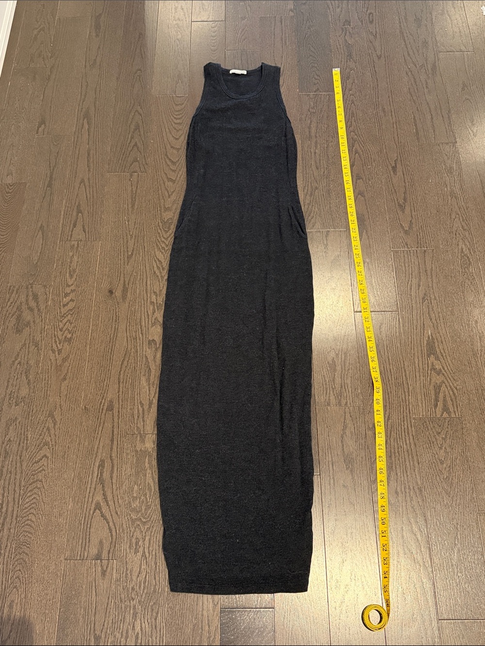 James Perse charcoal jersey maxi dress size small